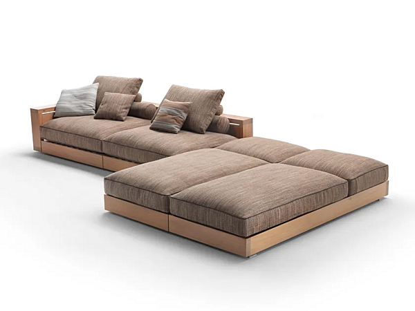 Ecksofa für den Garten aus Stoff FLEXFORM Hamptons Fabrik FLEXFORM aus Italien. Foto №1