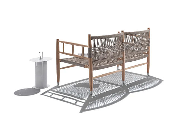 Garten-Sofa aus Iroko Holz mit weicher Rückenlehne FLEXFORM LEE OUTDOOR Fabrik FLEXFORM aus Italien. Foto №5