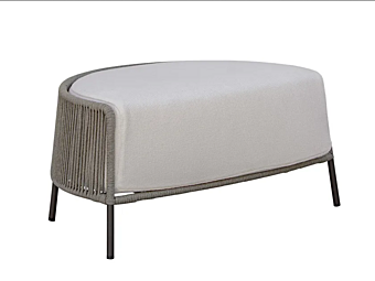 Gartenpouf aus Stoff und Seil Potocco Ola 923 O 923/O Fabrik POTOCCO aus Italien