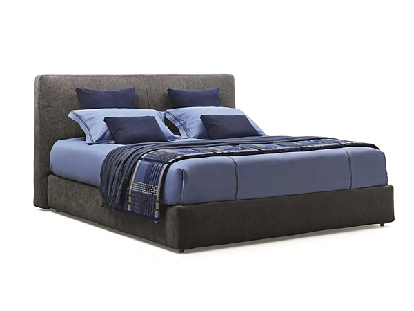 Doppelbett mit gepolsterter Rückenlehne Flou MyPlace Fabrik Flou aus Italien. Foto №1