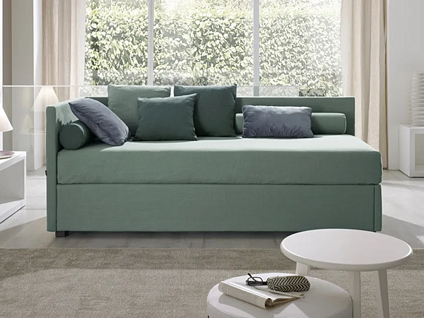 Zweisitzer Schlafsofa aus Stoff Brio Duomo Design Fabrik Duomo Design aus Italien. Foto №1