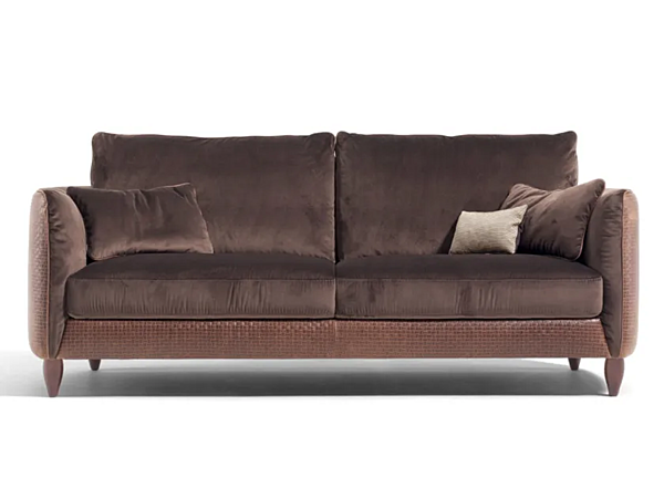 Zweisitzer Sofa aus Leder und Stoff Marylin Marinelli Home M1048,  M1048P Fabrik Marinelli Home aus Italien. Foto №1