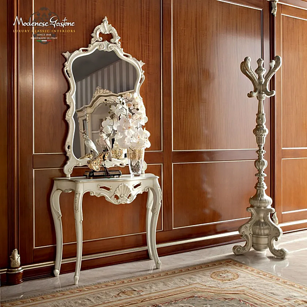 Rechteckiger Wandspiegel mit Rahmen Modenese Luxury Interiors 13682 Fabrik MODENESE GASTONE aus Italien. Foto №2