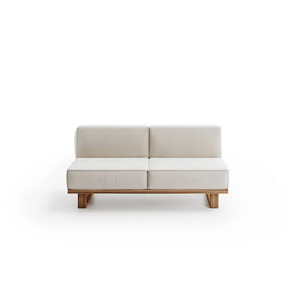 Zweisitzer Gartensofa aus Stoff und Teak Atmosphera 9 Zero 9.0.M1.MC Fabrik ATMOSPHERA aus Italien. Foto №3