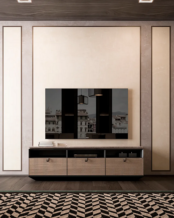 Marmor und Holz TV-Schrank Sideboard Dragonfly CPRN HOMOOD D640 Fabrik CPRN HOMOOD aus Italien. Foto №4