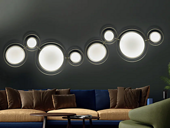 Wandleuchte und Deckenleuchte aus Glas Girasole Euroluce Lampadari