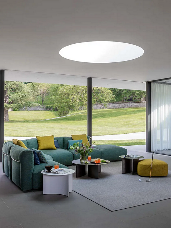Ecksofa mit abnehmbarem Bezug aus Stoff Flou Fiocco Fabrik Flou aus Italien. Foto №18