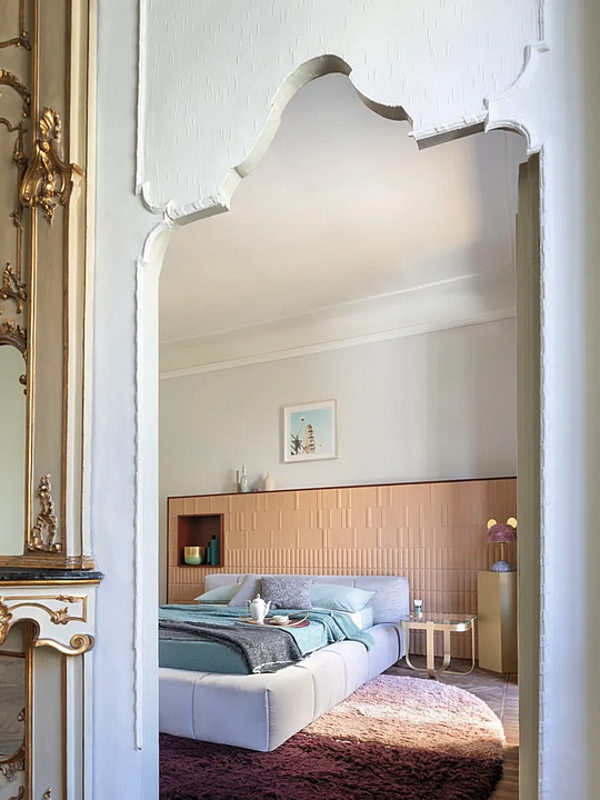 Polsterbett mit Stauraum Pixel Box groß Saba Fabrik SABA aus Italien. Foto №6