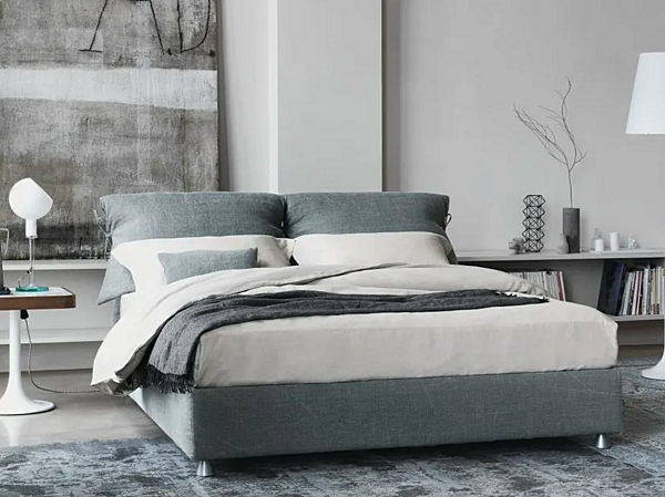 Doppelbett mit abnehmbarem Bezug Nathalie Flou Fabrik Flou aus Italien. Foto №14