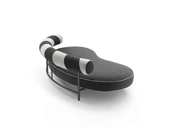 Kurvenförmiges Stoffsofa Supermax FLEXFORM Fabrik FLEXFORM aus Italien. Foto №9