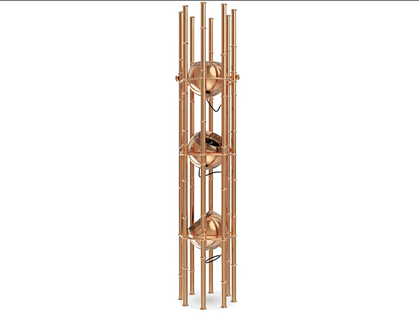 Stehlampe aus Kupfer BRABBU Kendo Fabrik BRABBU aus Italien. Foto №1