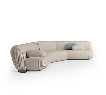 Kurvenledersofa Pliage Bizzotto Italia 6105