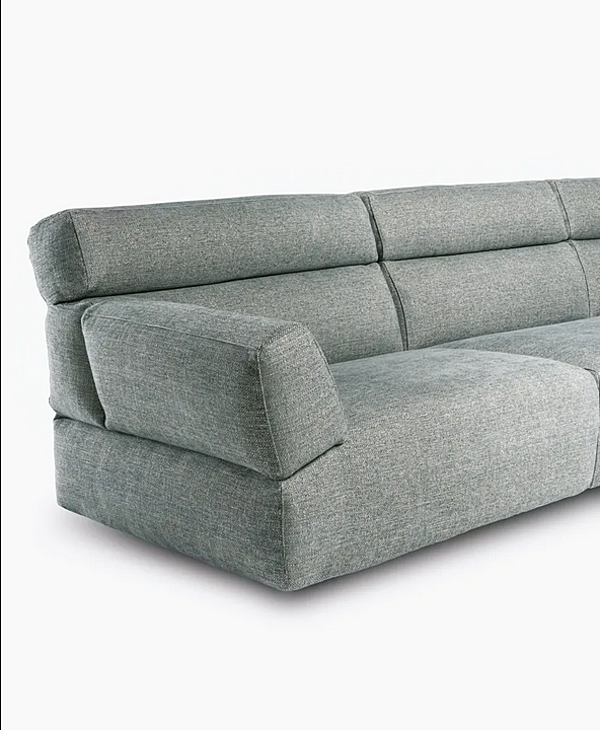 Ecksofa aus Stoff mit weicher Rückenlehne CASAMILANO COZY Fabrik CASAMILANO aus Italien. Foto №7
