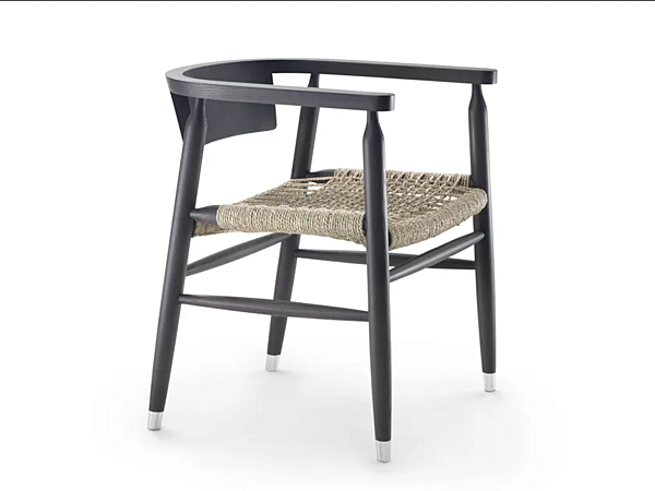 Aschenstuhl mit Sitz aus Papierstroh FLEXFORM DORIS 29911 Fabrik FLEXFORM aus Italien. Foto №1