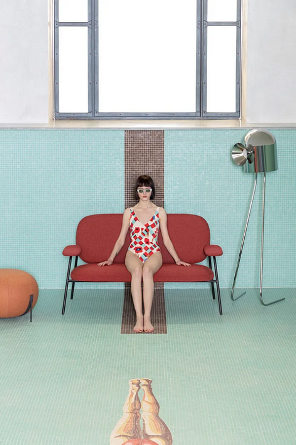 Dreisitzer Stoffsofa mit weicher Rückenlehne SABA Philo Fabrik SABA aus Italien. Foto №4