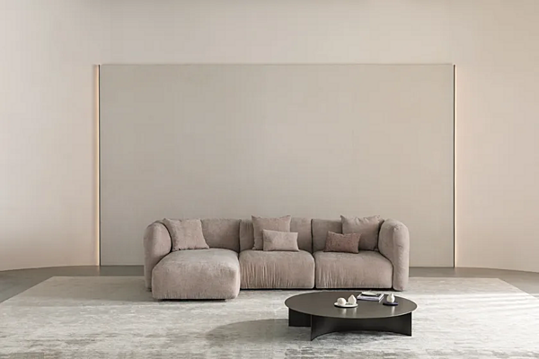 Ecksofa mit abnehmbarem Bezug aus Stoff Flou Fiocco Fabrik Flou aus Italien. Foto №7