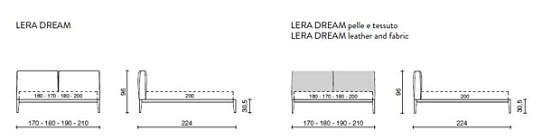 Doppelbett mit gepolstertem Kopfteil Lera Dream Duomo Design Fabrik Duomo Design aus Italien. Foto №9