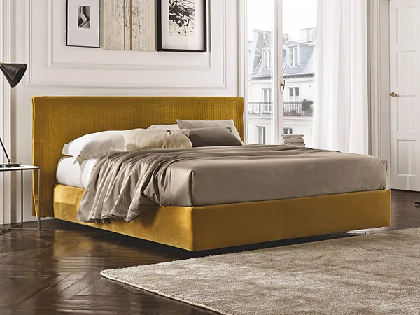 Doppeltbett mit gepolstertem Kopfteil Visconti Duomo Design Fabrik Duomo Design aus Italien. Foto №1