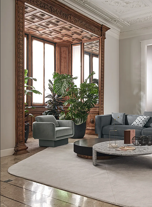 Sessel mit Armlehnen aus Stoff Gallotti&Radice Lilas Fabrik Gallotti & Radice aus Italien. Foto №5