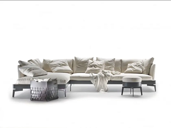 Ecksofa aus Stoff mit weicher Rückenlehne groß FLEXFORM Feel Good Ten Large Fabrik FLEXFORM aus Italien. Foto №2