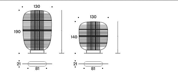 Raumteiler aus Polyester Shades of Venice Saba Fabrik SABA aus Italien. Foto №7