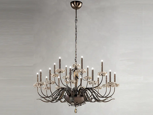 Kronleuchter mit Swarovski-Kristallen Bora L12 6 Euroluce Lampadari Fabrik EUROLUCE LAMPADARi aus Italien. Foto №2
