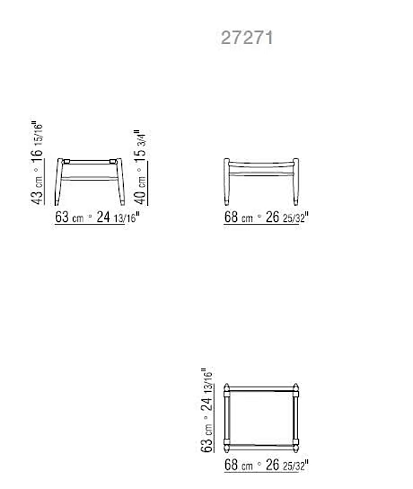 Niedriger rechteckiger Couchtisch aus Holz FLEXFORM TESSA Fabrik FLEXFORM aus Italien. Foto №2