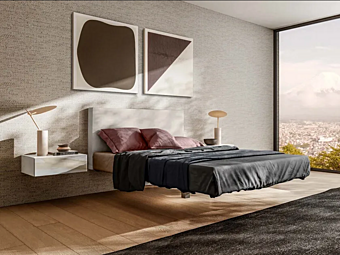 Doppelbett mit gepolsterter Rückwand Fluttua 1601 LAGO 1601