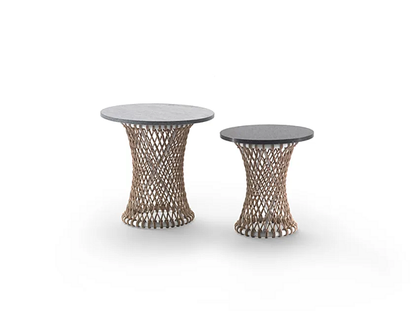 Runder Beistelltisch aus Edelstahl und PVC für den Garten FLEXFORM OASIS 02C7H0, 02C7H1 Fabrik FLEXFORM aus Italien. Foto №1