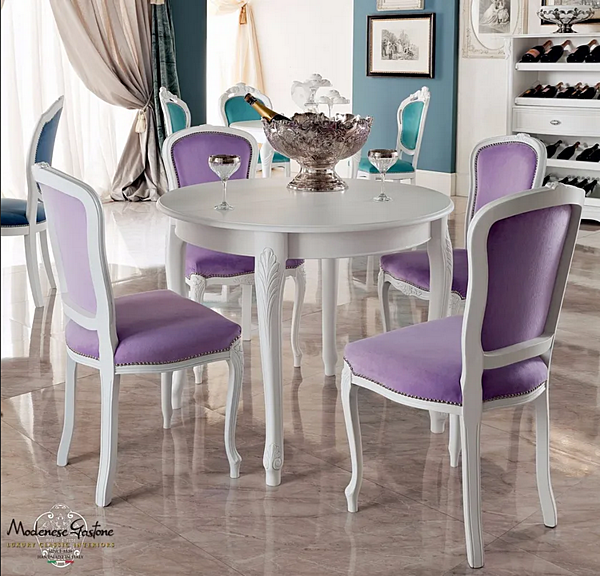 Polsterstuhl aus Stoff Modenese Luxury Interiors 13512 Fabrik MODENESE GASTONE aus Italien. Foto №2