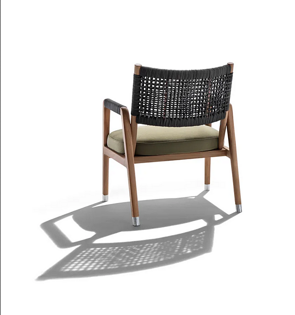 Iroko Sessel mit Armlehnen FLEXFORM Ortigia Outdoor Fabrik FLEXFORM aus Italien. Foto №2