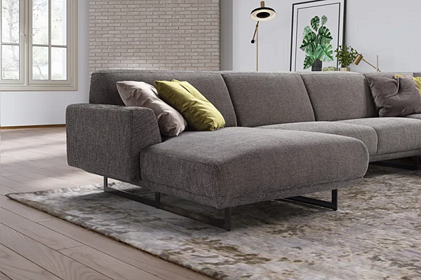 Ecksofa mit Chaiselongue aus Primula-Stoff Marinelli Home M1182 Fabrik Marinelli Home aus Italien. Foto №3