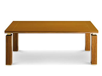 Quadratischer Holztisch mit Lederoberfläche ARES i 4 Mariani