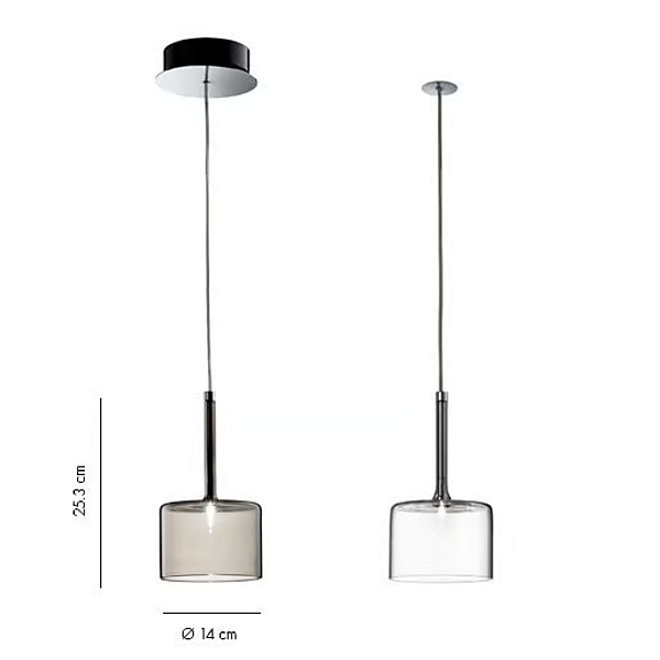 Halogen Kristall Pendelleuchte Spillray AXOLIGHT SP SPILL P, SP SPILL M, SP SPILL G Fabrik Axolight aus Italien. Foto №14