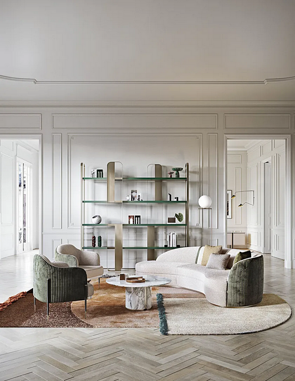 Freistehendes Bücherregal aus Stahl und Holz Giselle Capital Collection GI.LB Fabrik Capital Collection aus Italien. Foto №12
