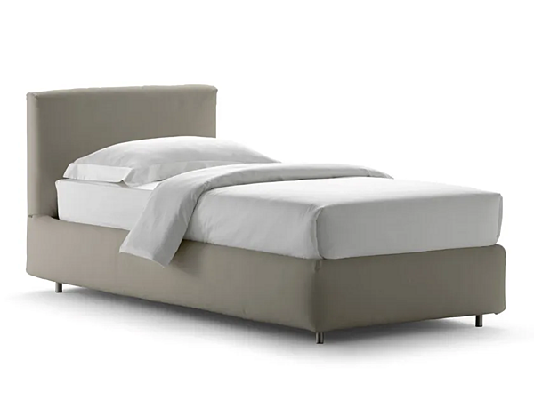 Einzelbett mit gepolsterter Rückenlehne Flou Merkurio Fabrik Flou aus Italien. Foto №1