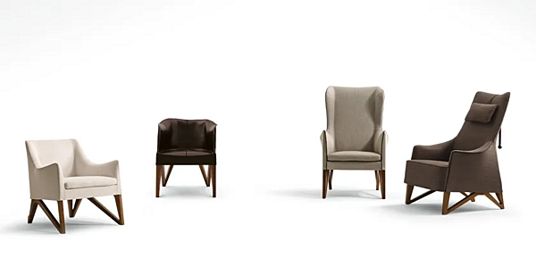 Lederarmchair Mobius GIORGETTI Fabrik GIORGETTI aus Italien. Foto №3