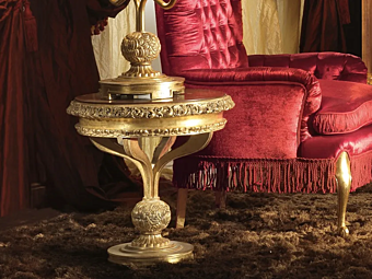 Runder Kaffeetisch aus Holz A.R. Arredamenti Royal 716