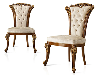 Sitzstuhl aus Stoff mit gepolsterter Rückenlehne A.R. Arredamenti Dolcevita 210