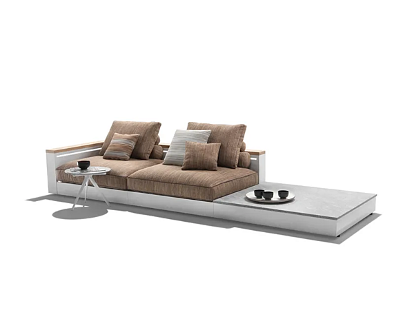 Ecksofa aus Stoff für den Garten FLEXFORM Freeport Fabrik FLEXFORM aus Italien. Foto №5