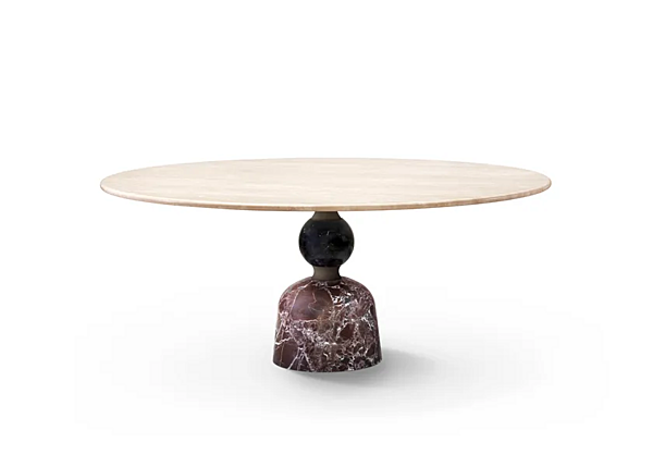 Runder Tisch mit Lazy Susan aus Holz GHIDINI1961 ARTU Fabrik GHIDINI1961 aus Italien. Foto №2