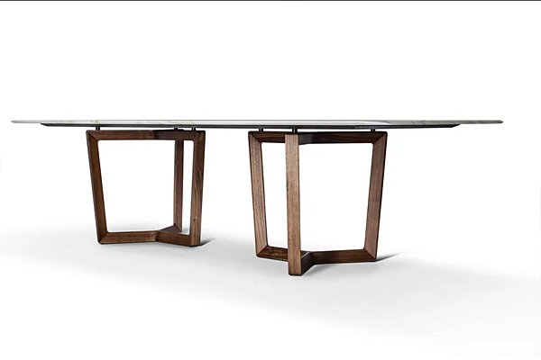 Rechteckiger Tisch aus Holz und Marmor Bolero Ravel POLTRONA FRAU Fabrik POLTRONA FRAU aus Italien. Foto №6