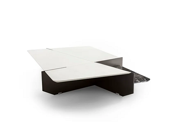 Niedriger rechteckiger Couchtisch aus Leder Ghiblim GIORGETTI Fabrik GIORGETTI aus Italien. Foto №2
