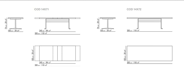 Rechteckiger Holztisch Fly FLEXFORM Fabrik FLEXFORM aus Italien. Foto №4