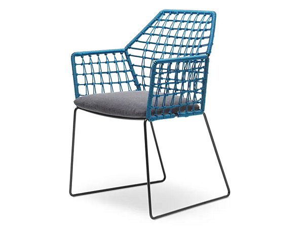 Gartenstuhl mit Armlehnen aus Stoff Saba New York Soleil Fabrik SABA aus Italien. Foto №2