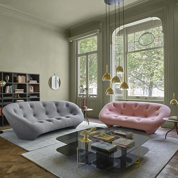 Dreisitzer Sofa mit gepolsterter Rückwand aus Stoff LIGNE ROSET PLOUM 13170405 Fabrik LIGNE ROSET aus Italien. Foto №5