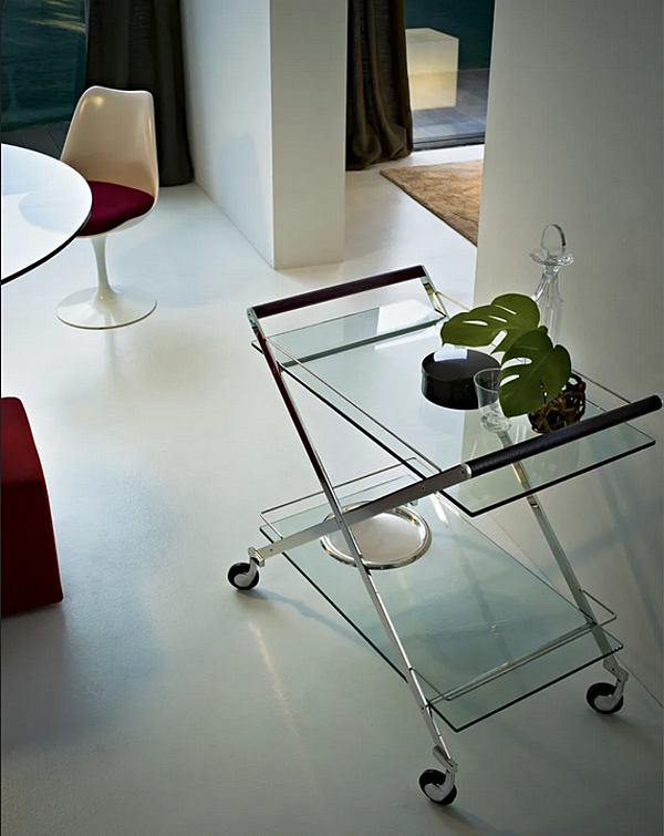 Küchenwagen aus Glas und Metall Gallotti&Radice Mister Fabrik Gallotti & Radice aus Italien. Foto №2