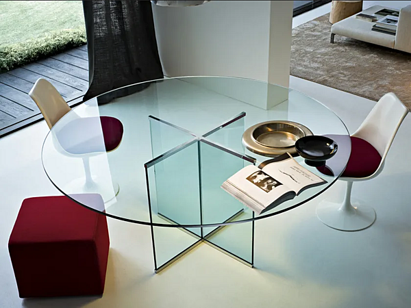 Runder Glastisch Eros Gallotti&Radice Fabrik Gallotti & Radice aus Italien. Foto №1