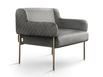 Velours Sessel mit Armlehnen Ginevra FORMITALIA Fabrik FORMITALIA aus Italien