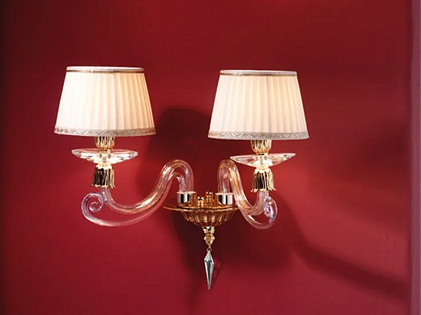 Wandlampe mit Swarovski-Kristallen Sirio A2 Euroluce Lampadari Fabrik EUROLUCE LAMPADARi aus Italien. Foto №1